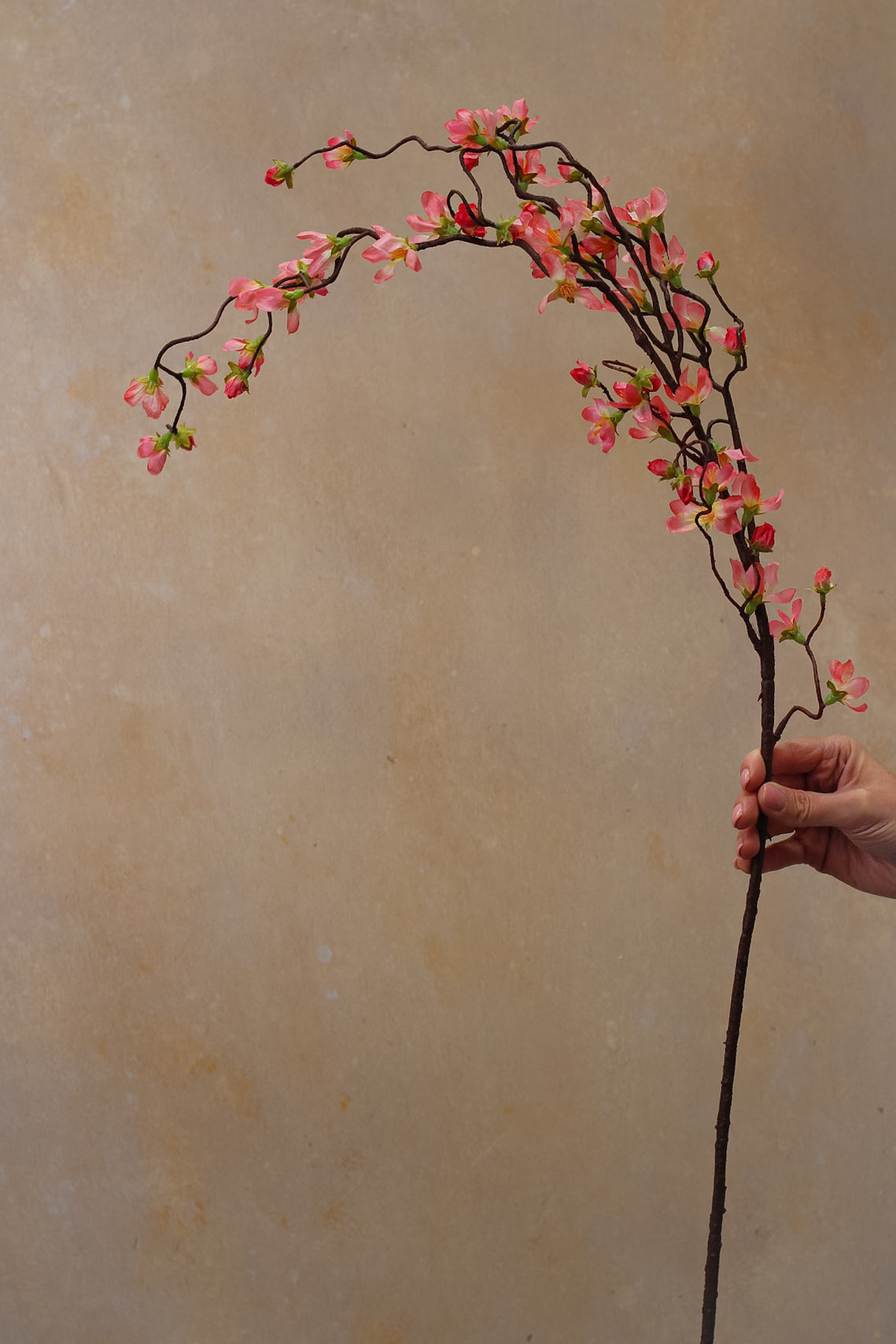 Faux Rosewood Weeping Cherry Blossom Branch