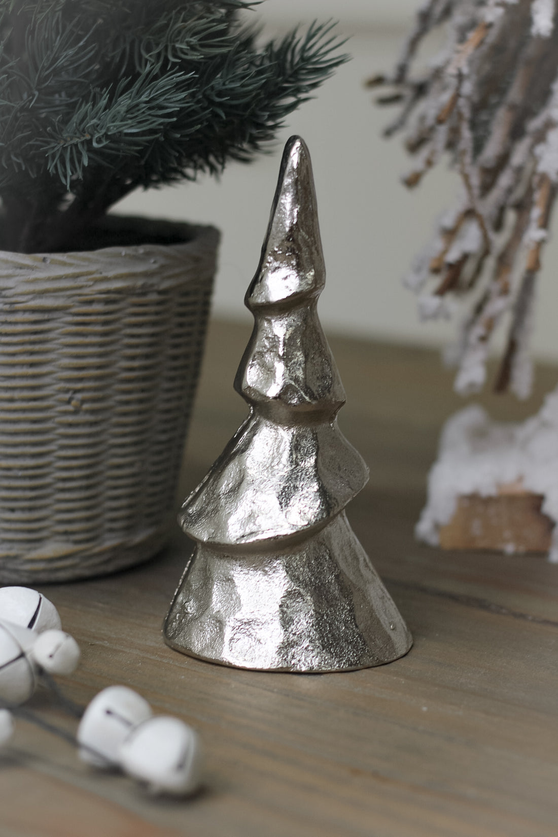 Silver Metal Christmas Tree