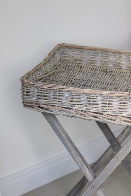 Wicker Butler Tray Table