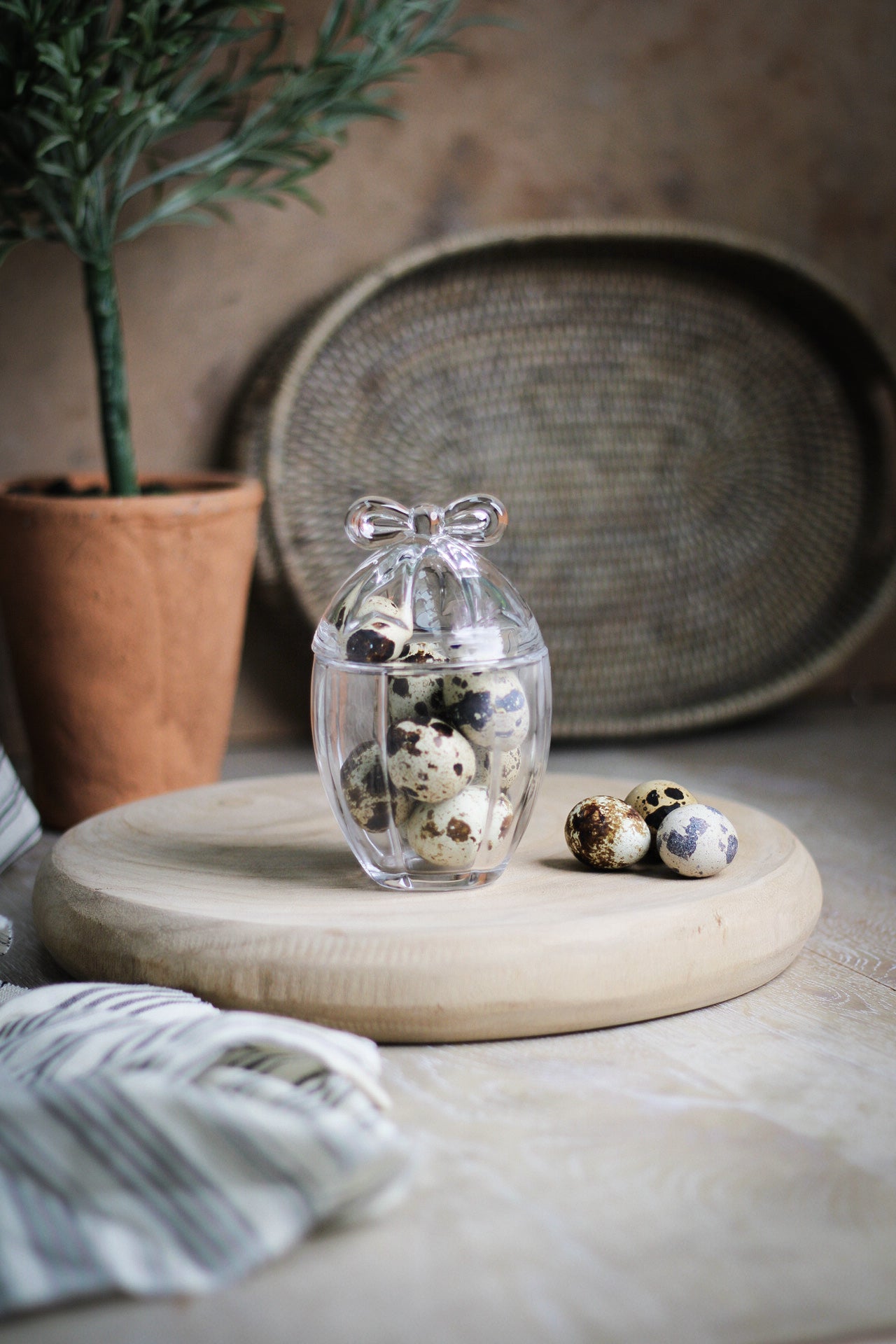 Little Bow Glass Jar