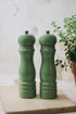 Earth green salt and pepper mills