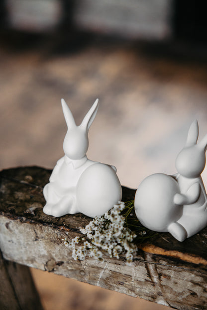 Finn &amp; Fliss | Matt White Bunnies | Set of 2