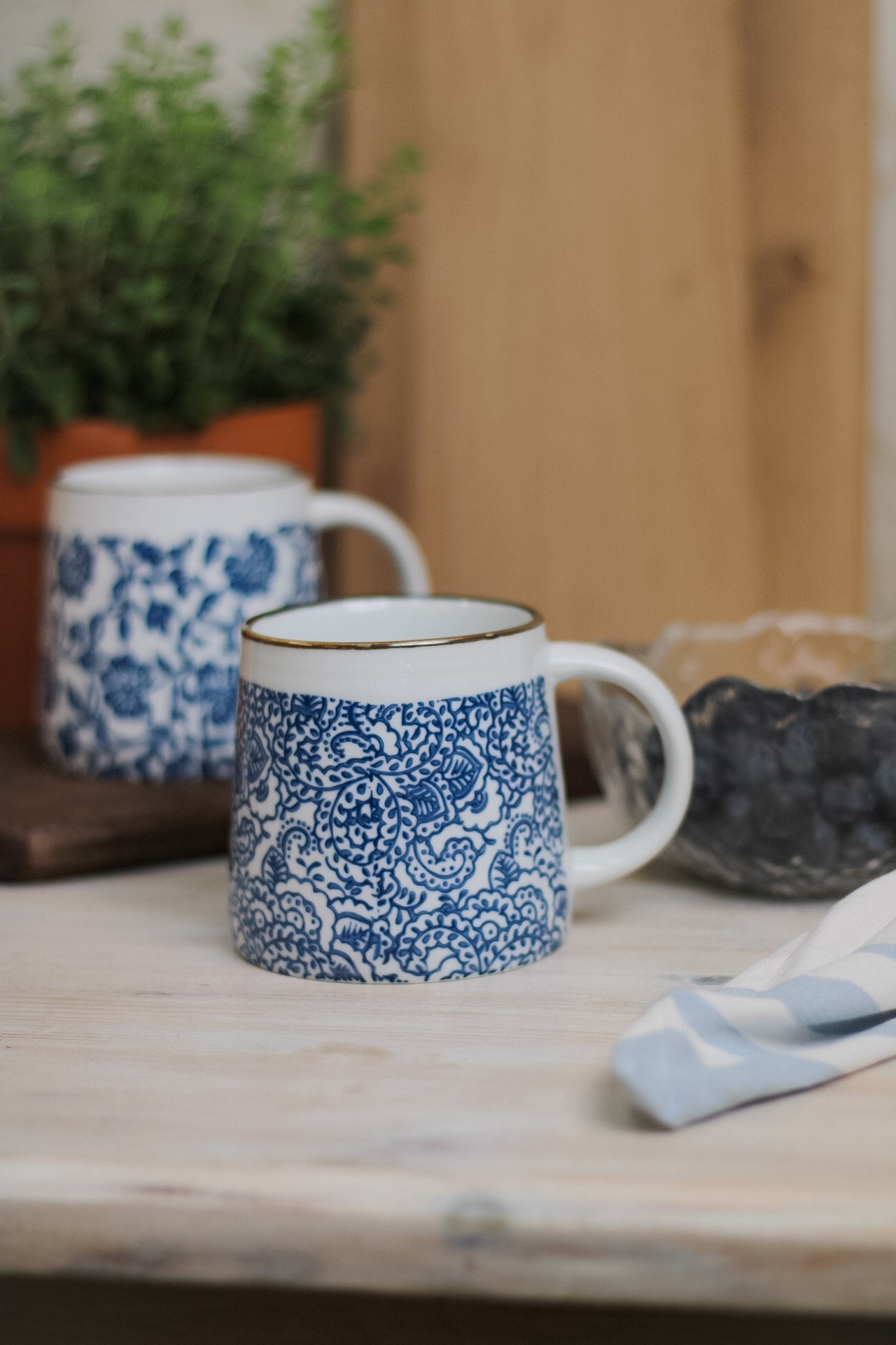 Azul Blue Patterned Mug