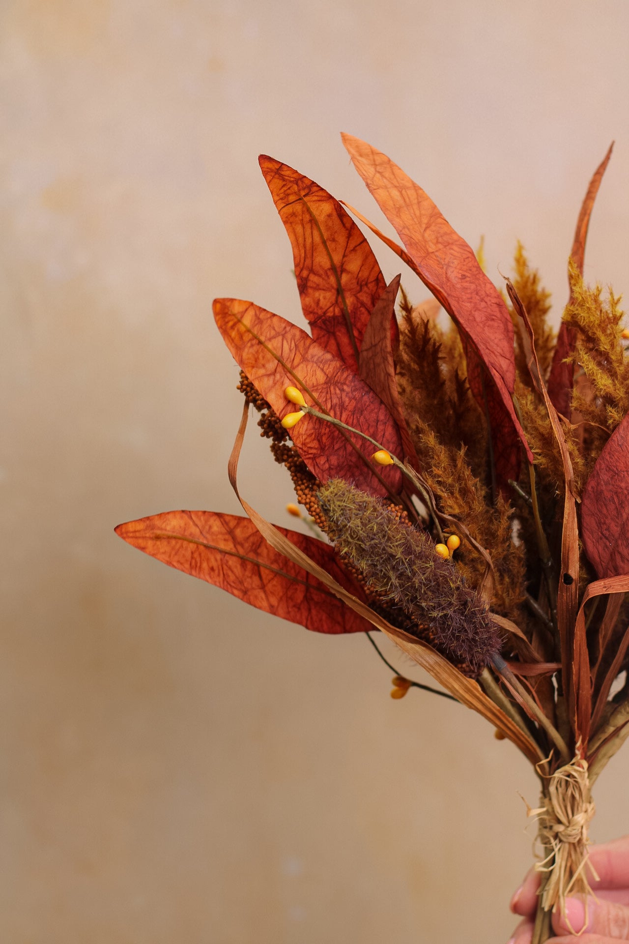 Faux Burnt Sienna Foliage Bunch