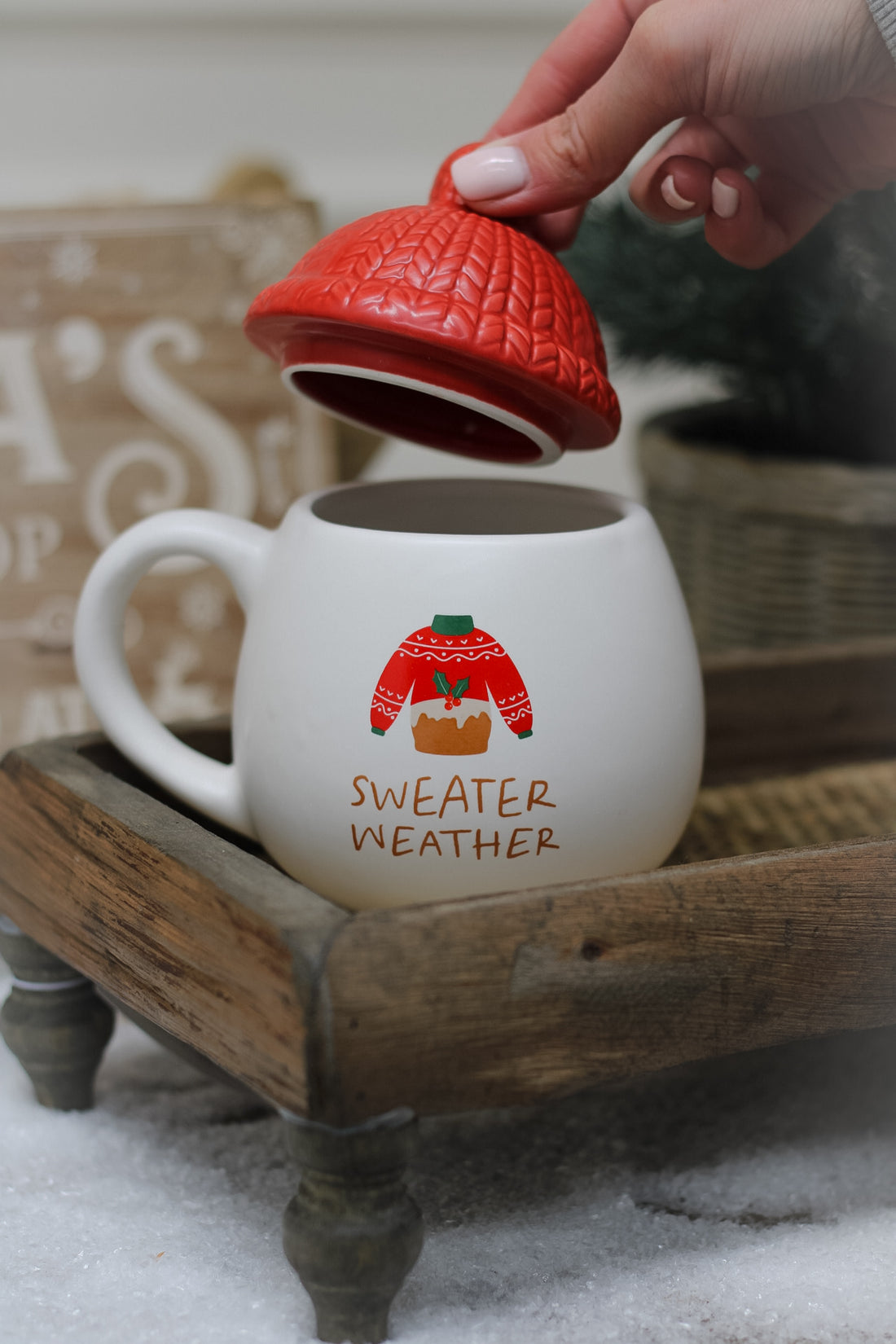 Sweater Weather Lidded Mug