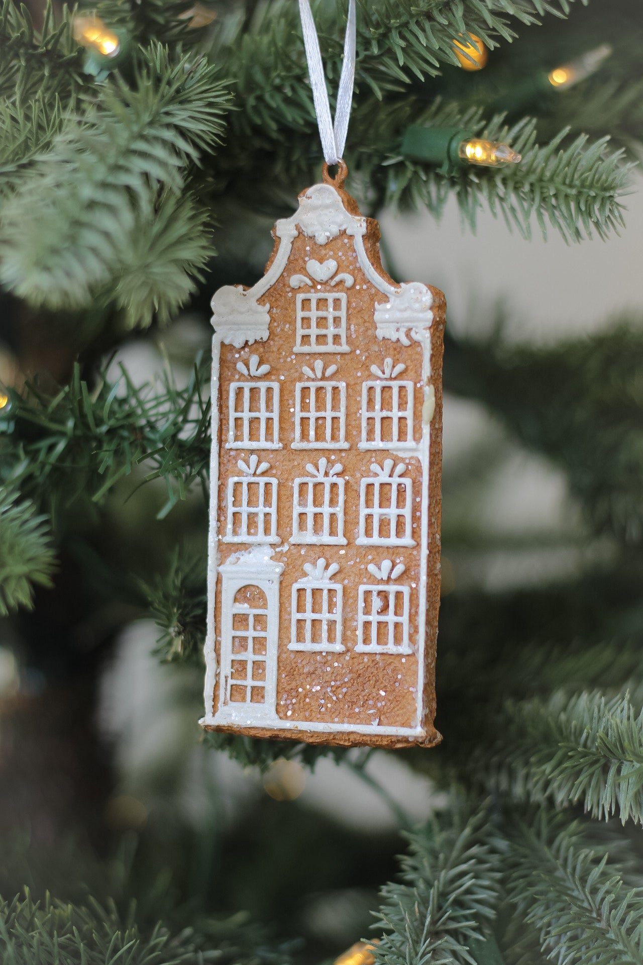 Gingerbread Town House Christmas Tree Hanger Bauble