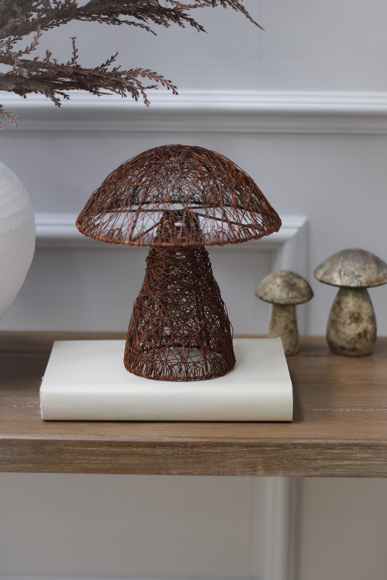 Rustic Decorative Iron Mushroom