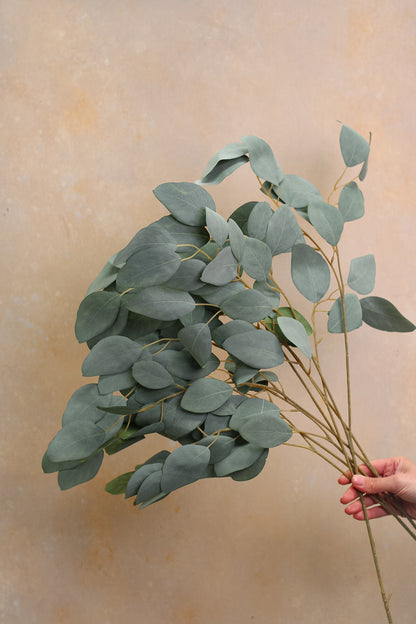 Faux Eucalyptus Populus Spray