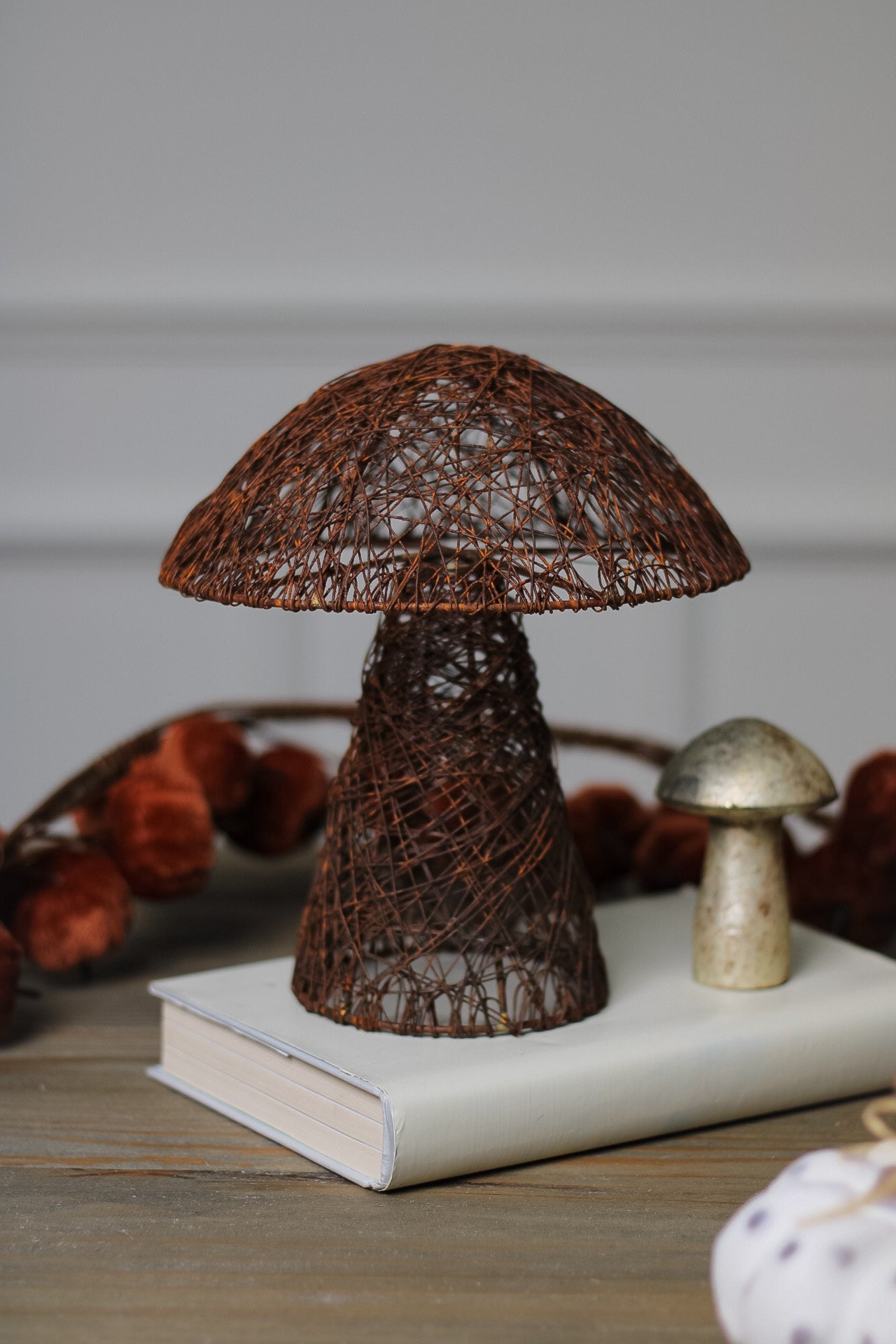 Rustic Decorative Iron Mushroom