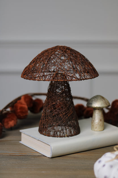 Rustic Decorative Iron Mushroom