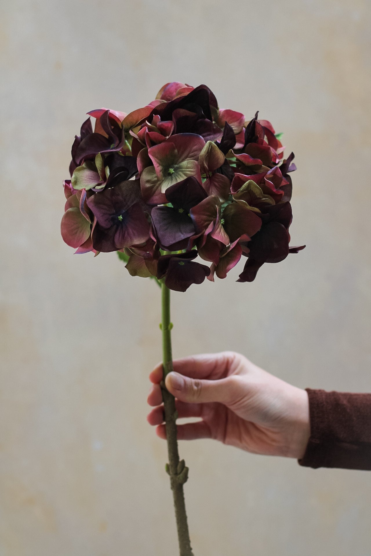 Faux Fig &amp; Olive Hydrangea Stem