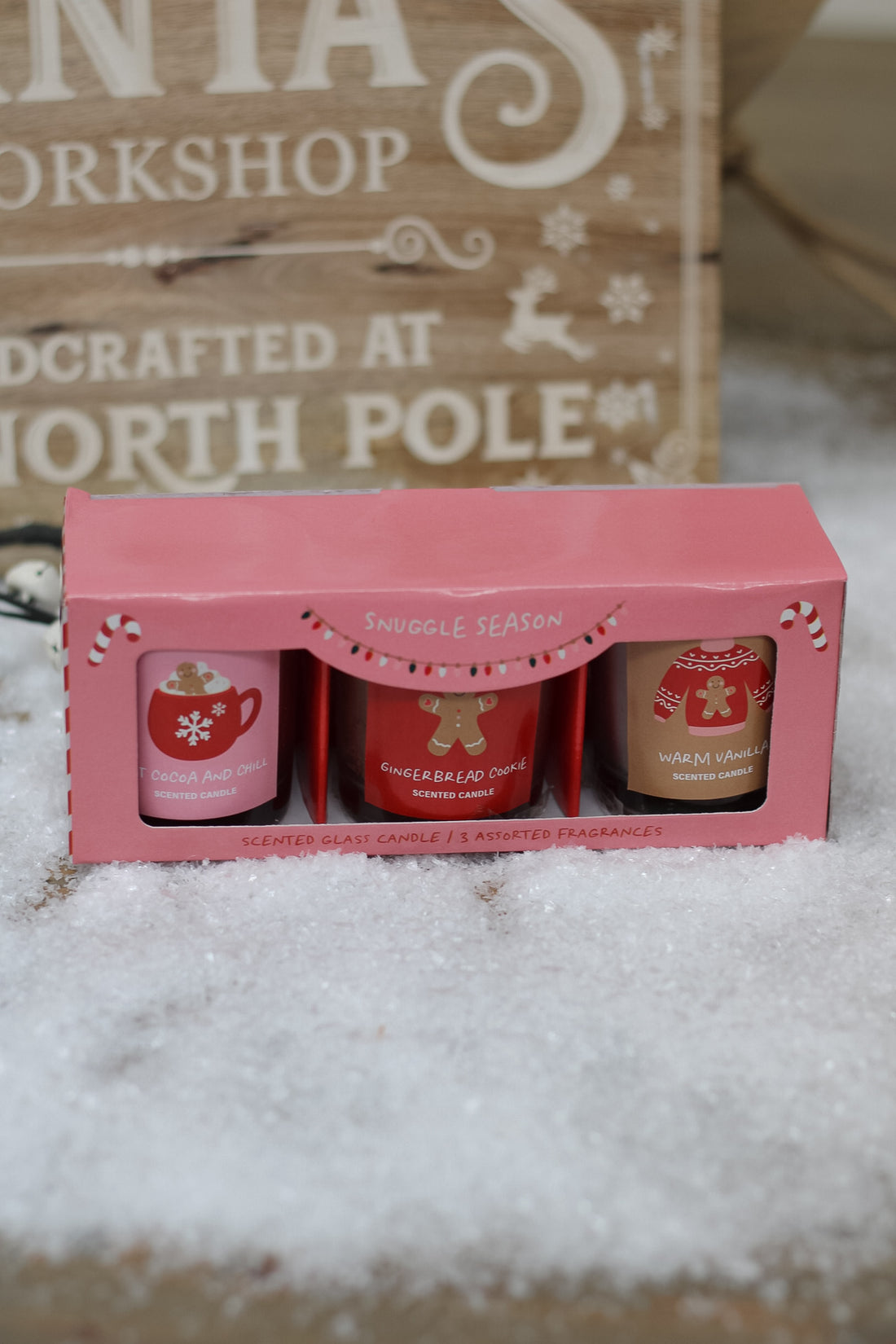 Scented Christmas Candles | Set of 3