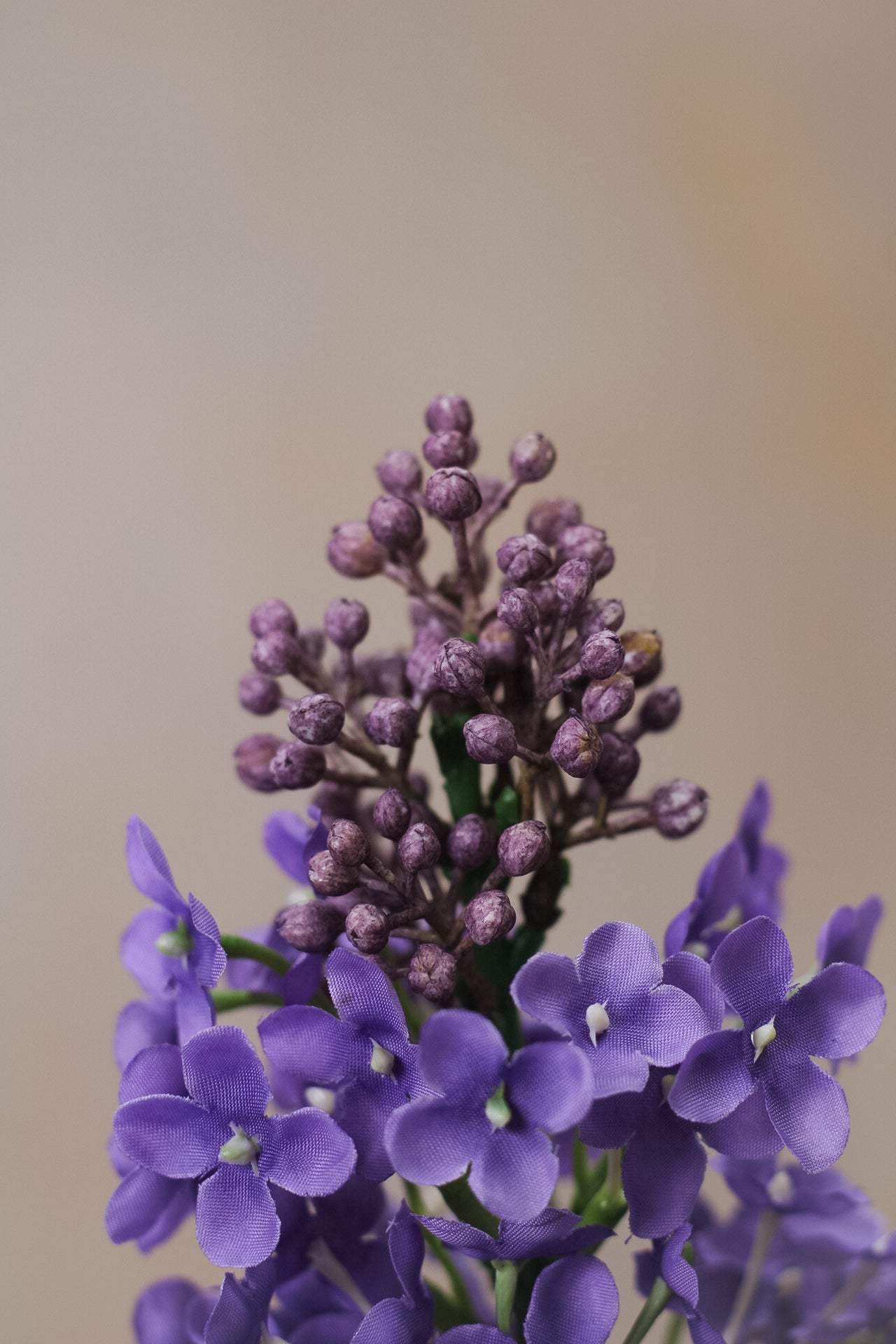 Faux Purple Lilac Stem