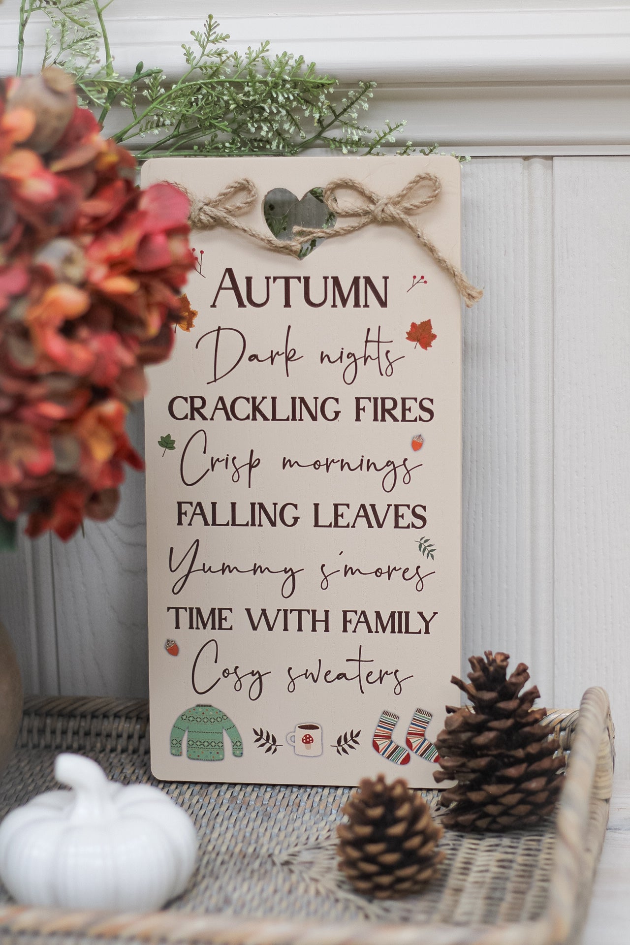 Cosy Autumn Plaque