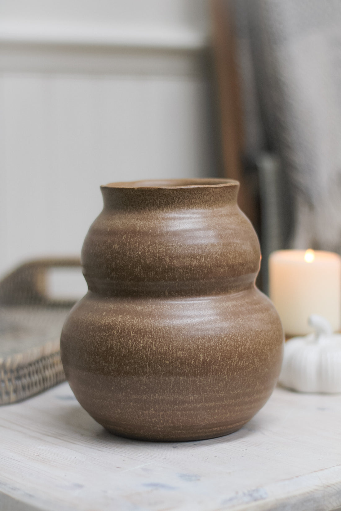 Aldford Rustic Brown Clay Vase