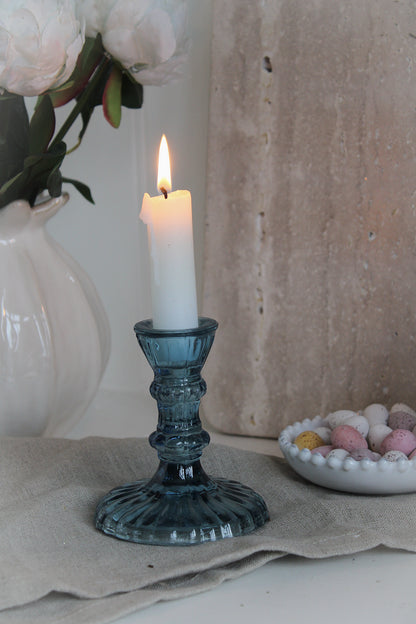 Ink Glass Candlestick