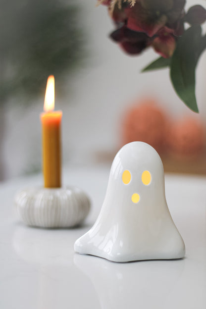 Spooky Ghost Ceramic LED