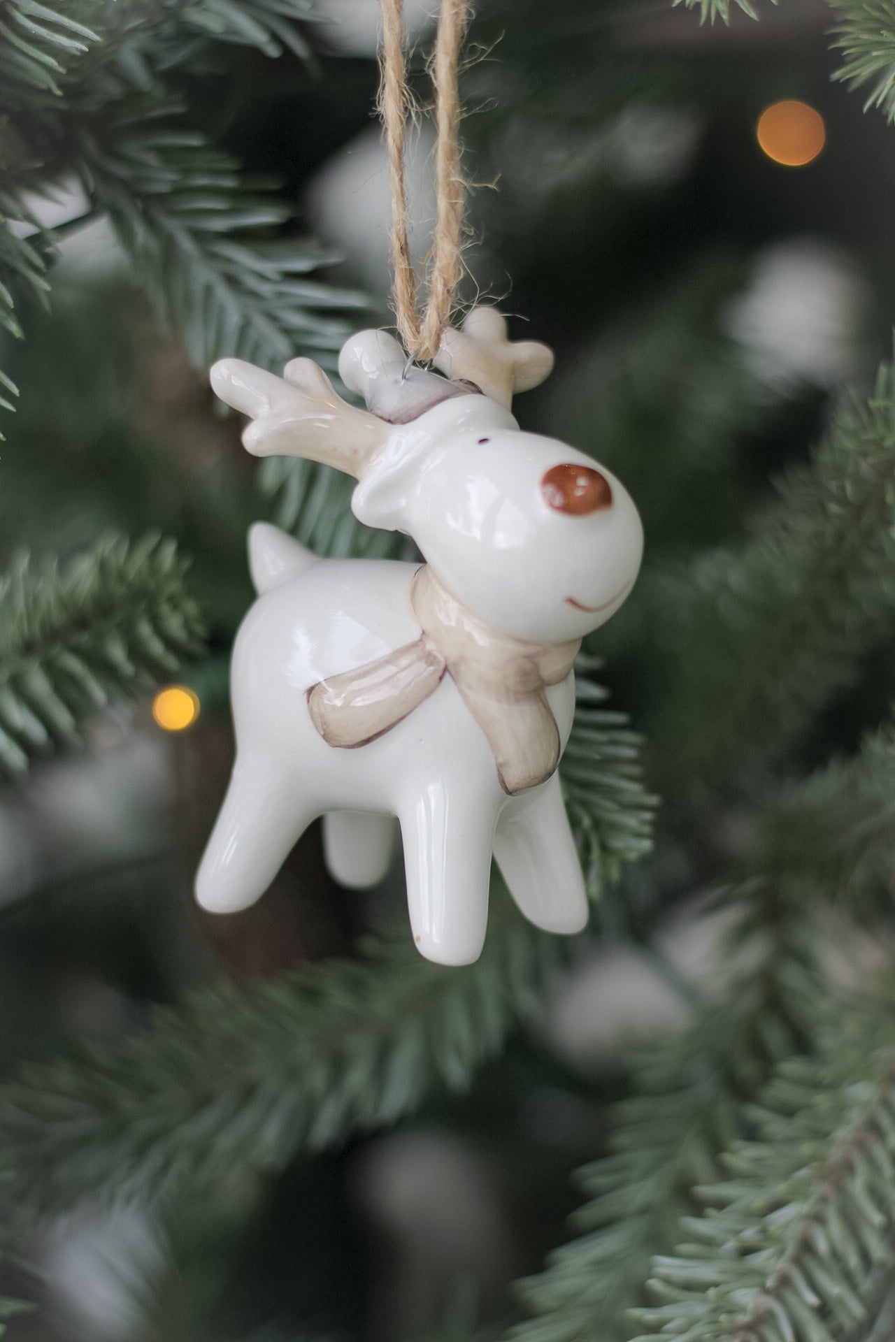 adorable reindeer tree decoration