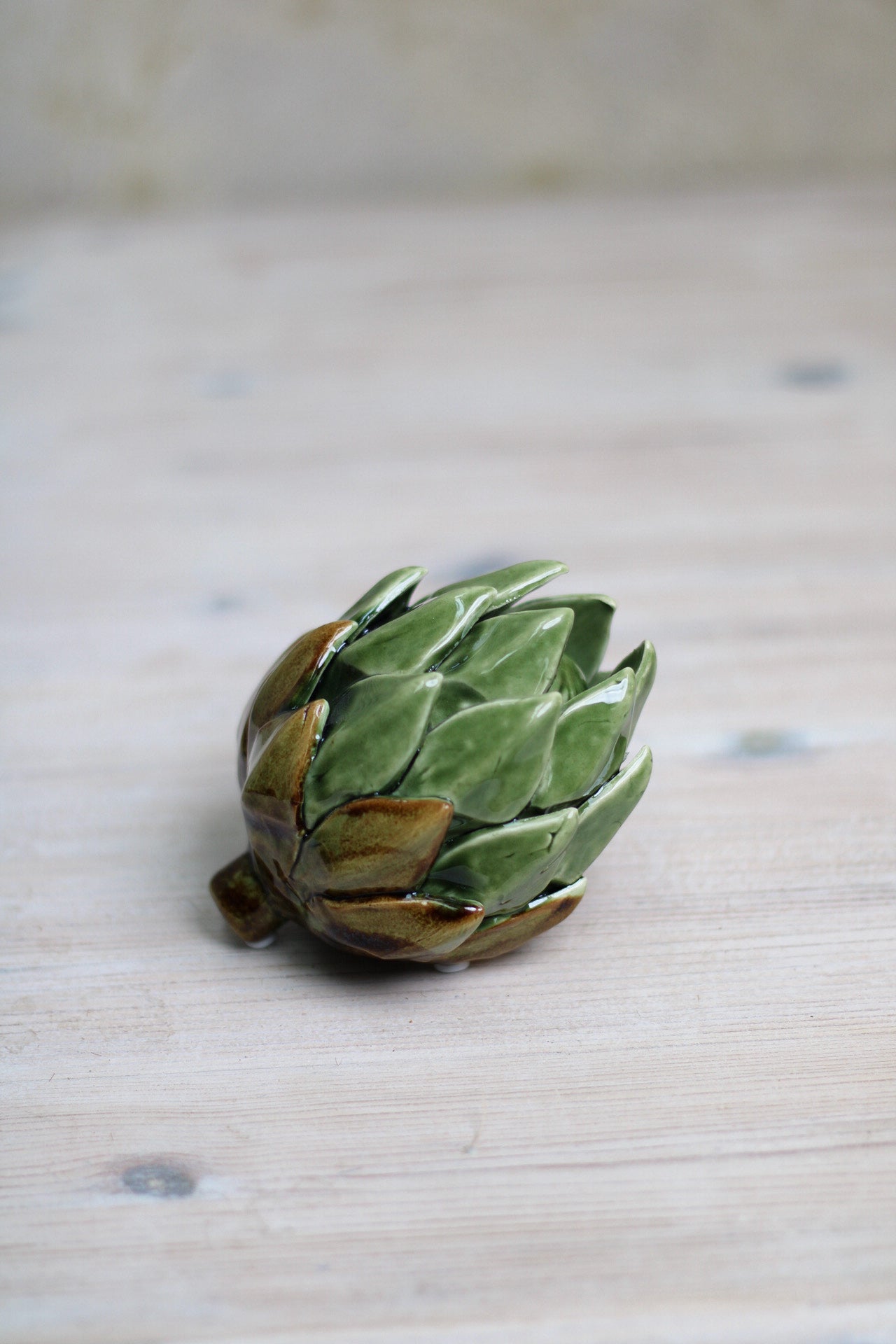 Green Ceramic Artichoke Decoration