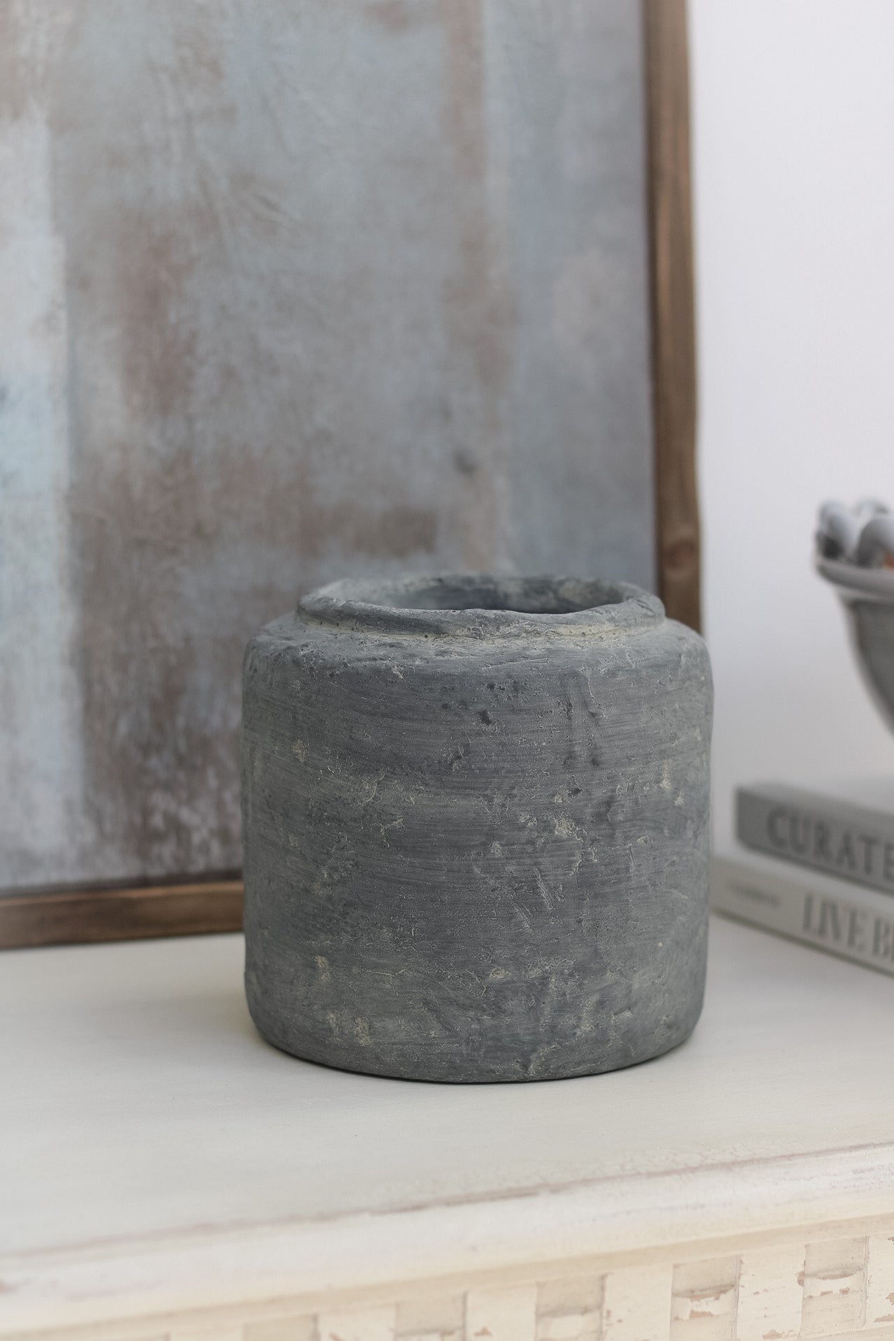 Elmwood Rustic Cement Vase 005