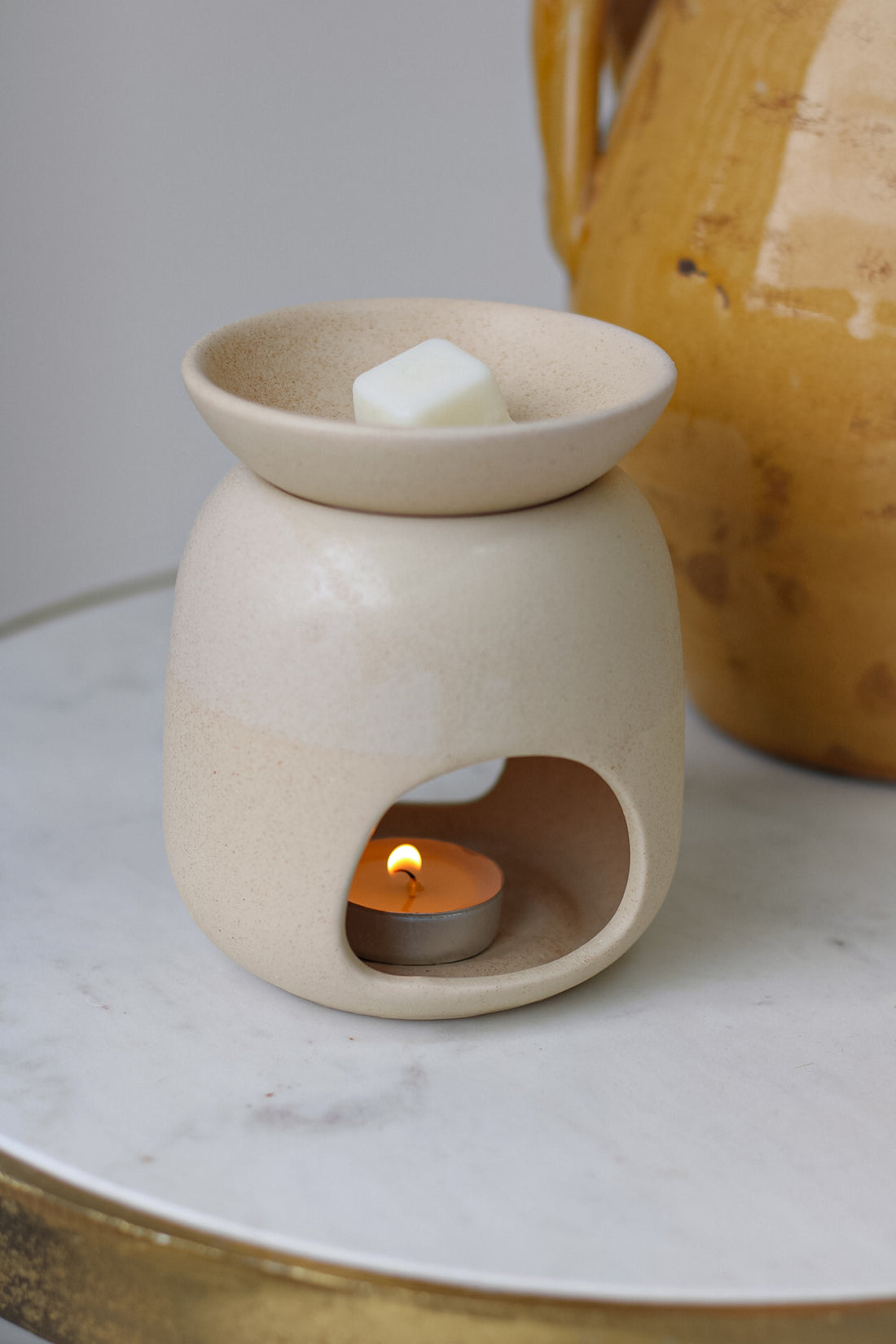 Blushed Stone Ceramic Wax Burner