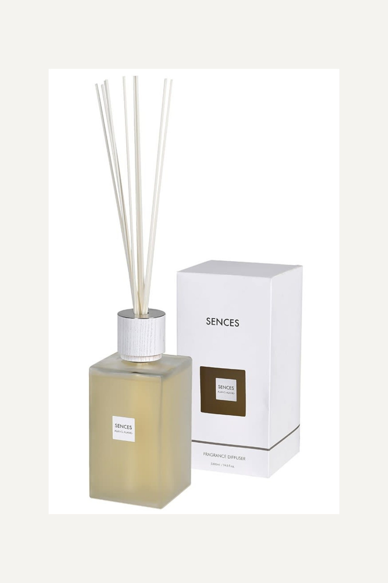 Boxed extra large white sences reed diffuser