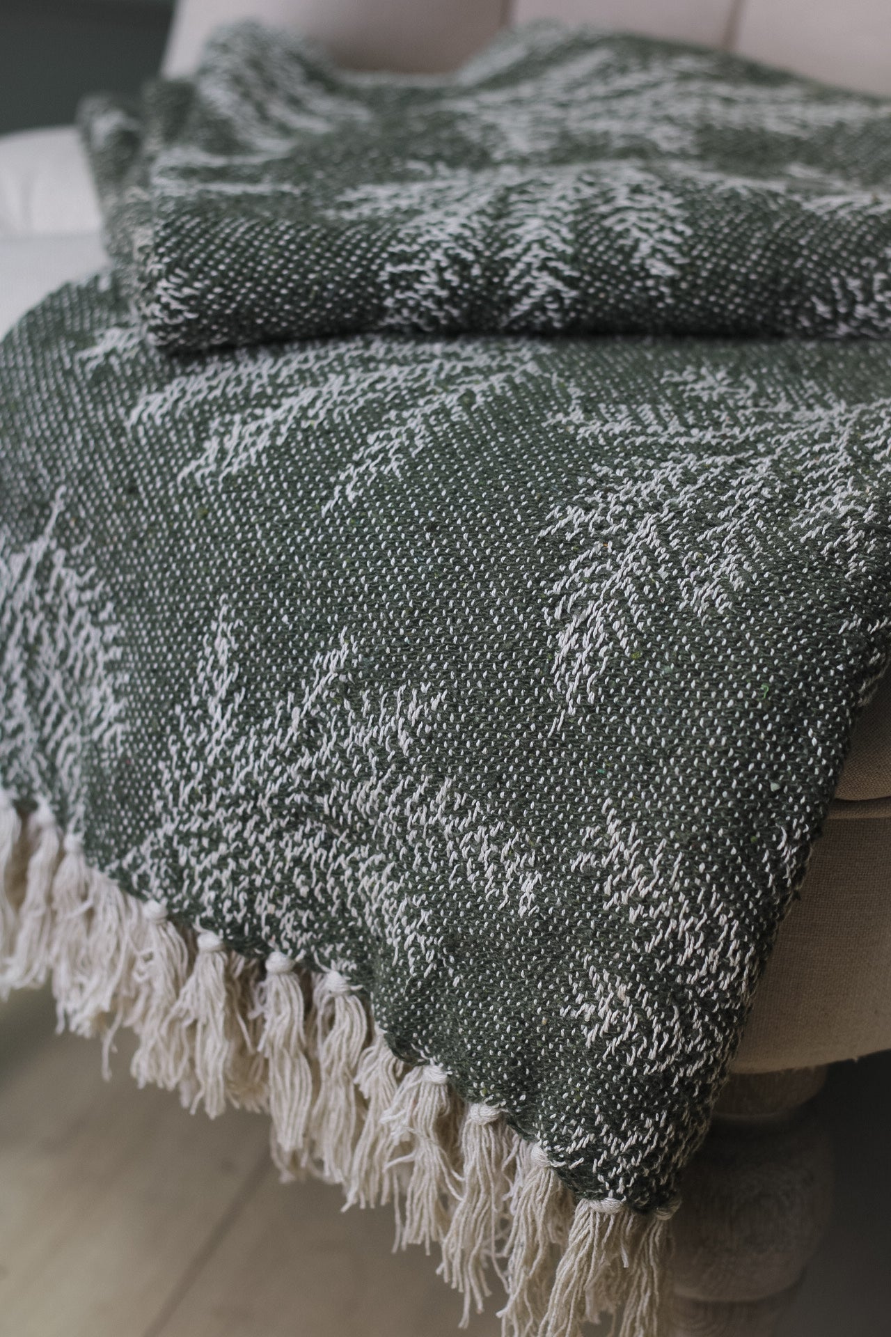 Botanical Patterned Throw