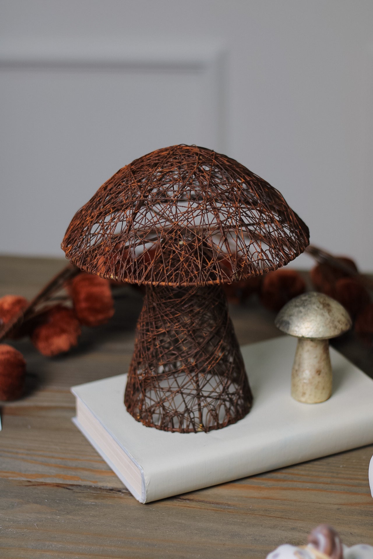 Rustic Decorative Iron Mushroom