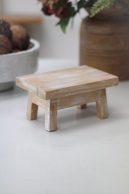 Natural Mini Rustic Styling Bench