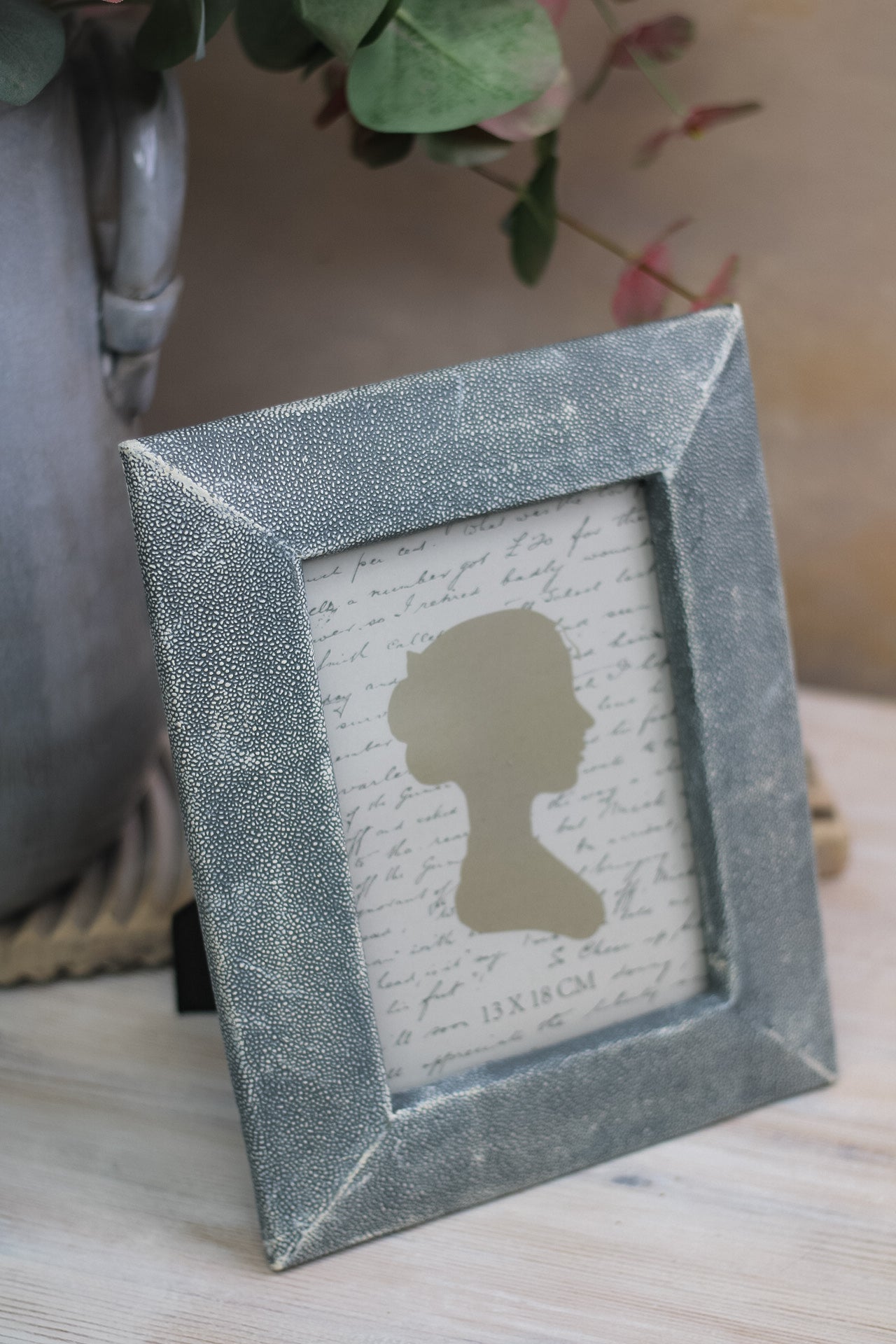 Grey Shagreen Photo Frame