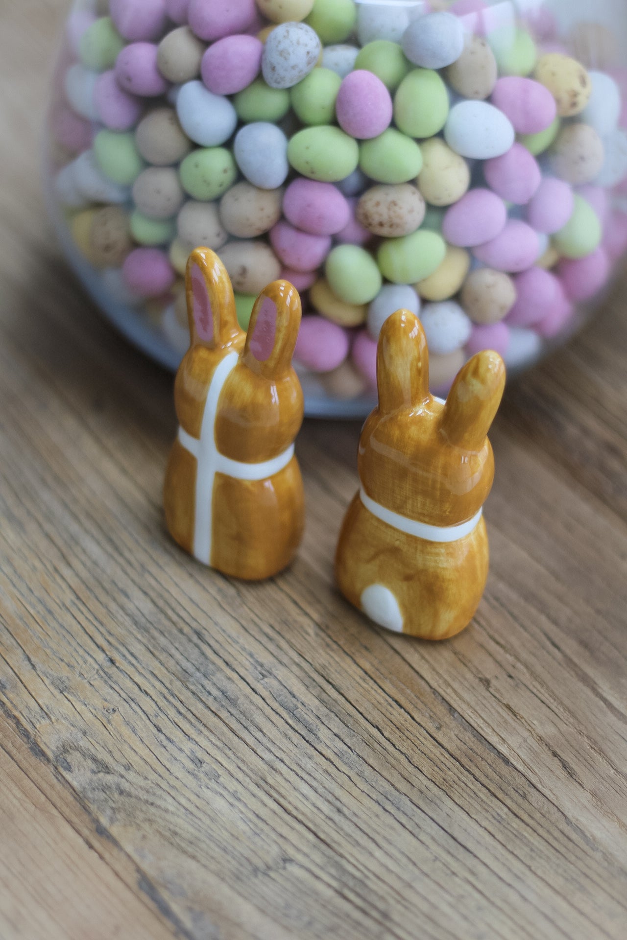 Ceramic Hot Cross Bunnies | Set of 2