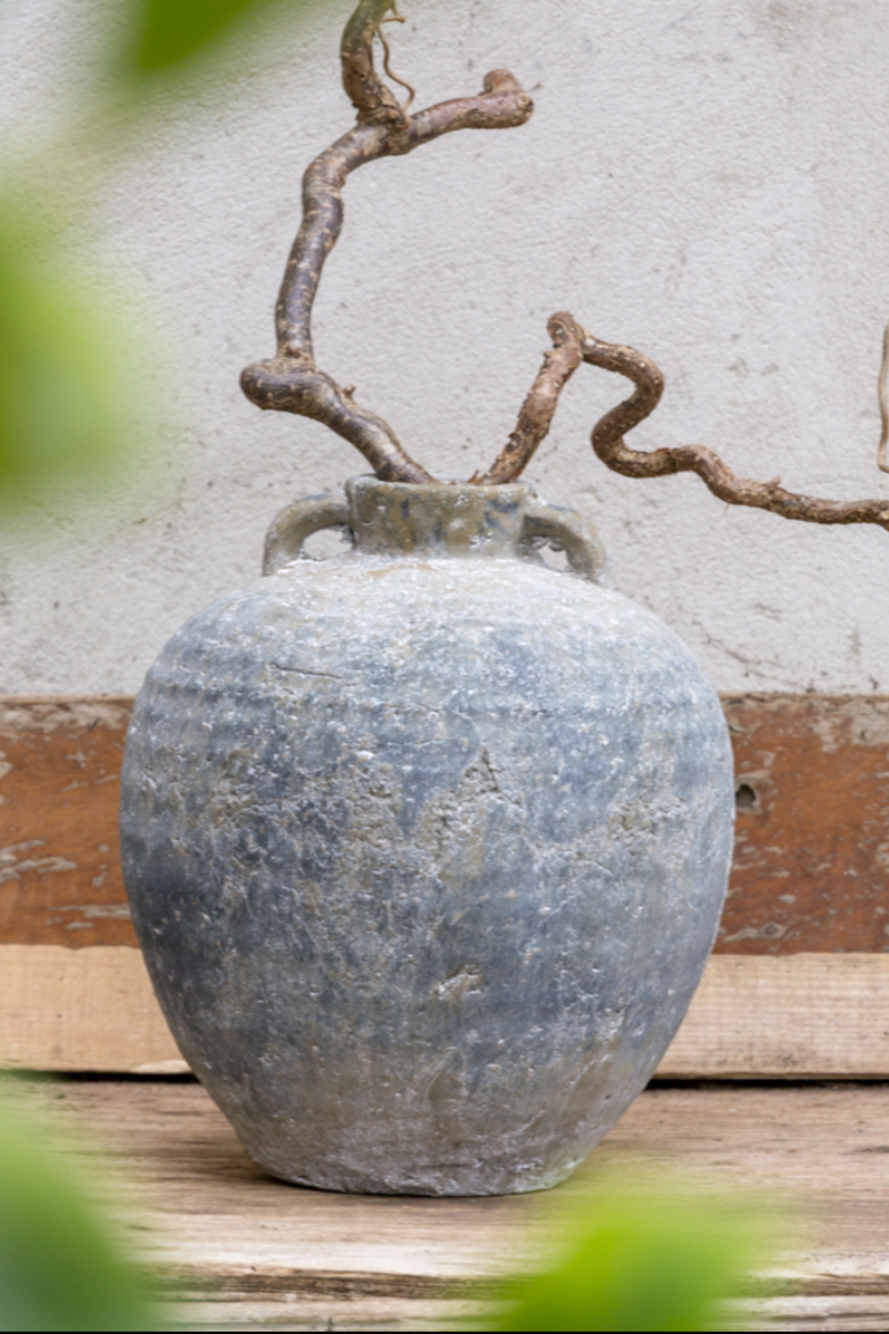 Calliope Rustic Ribbed Vase