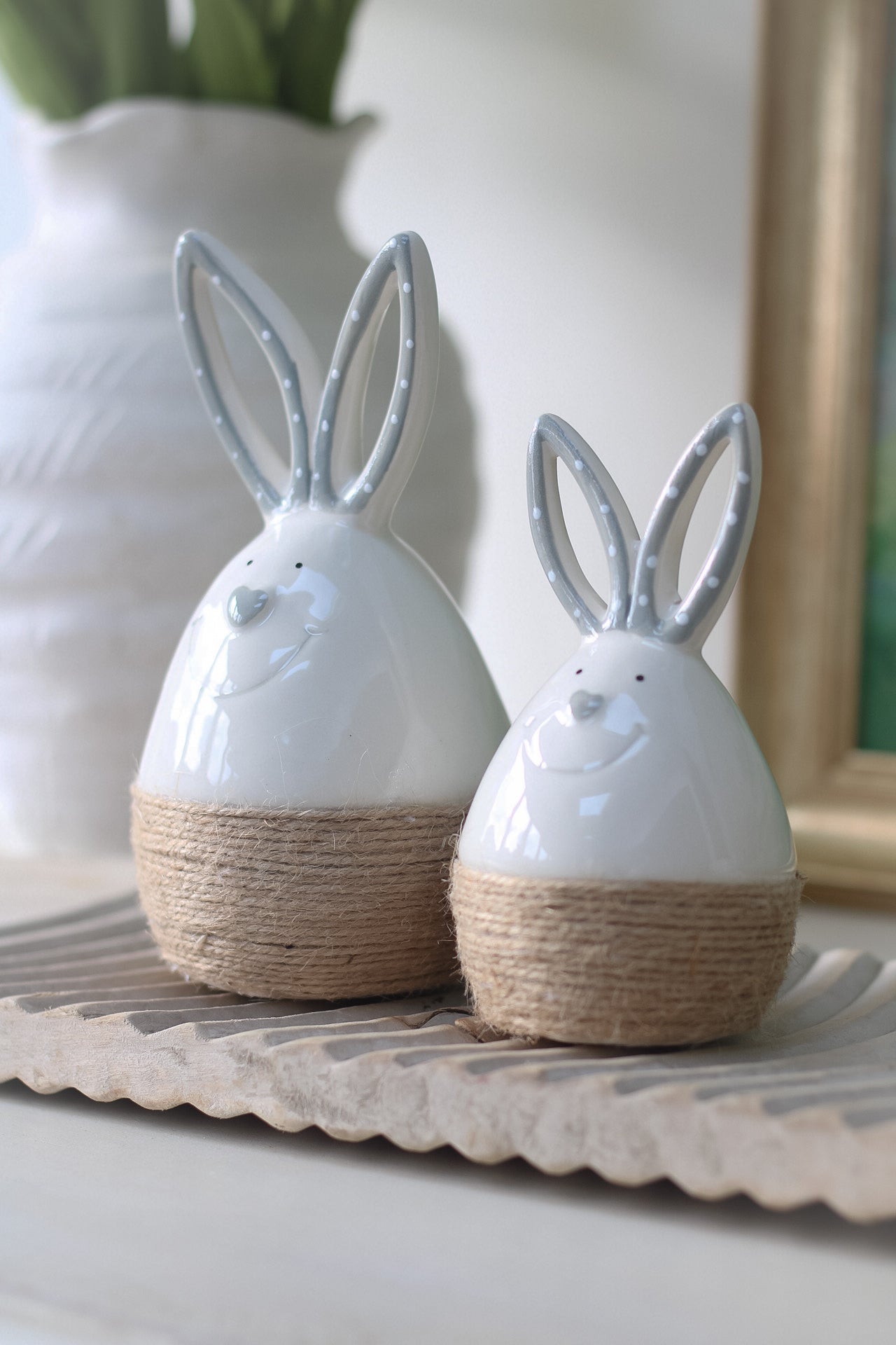 Ceramic Bunny Egg