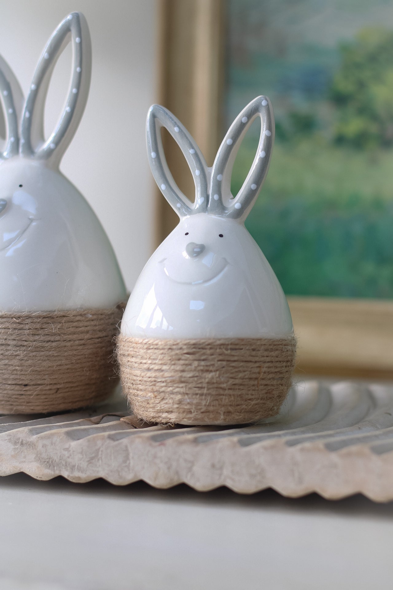 Ceramic Bunny Egg