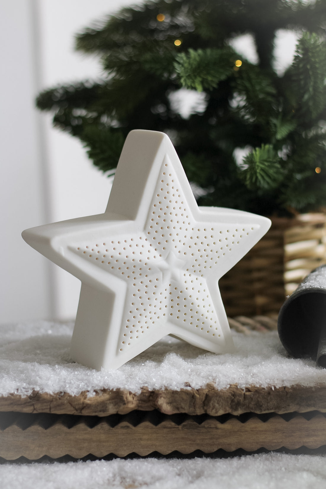 Ceramic Polka Dot LED Star