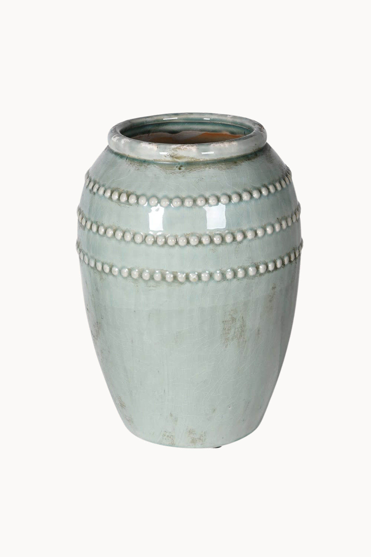 Ceramic Teal Bobble Vase