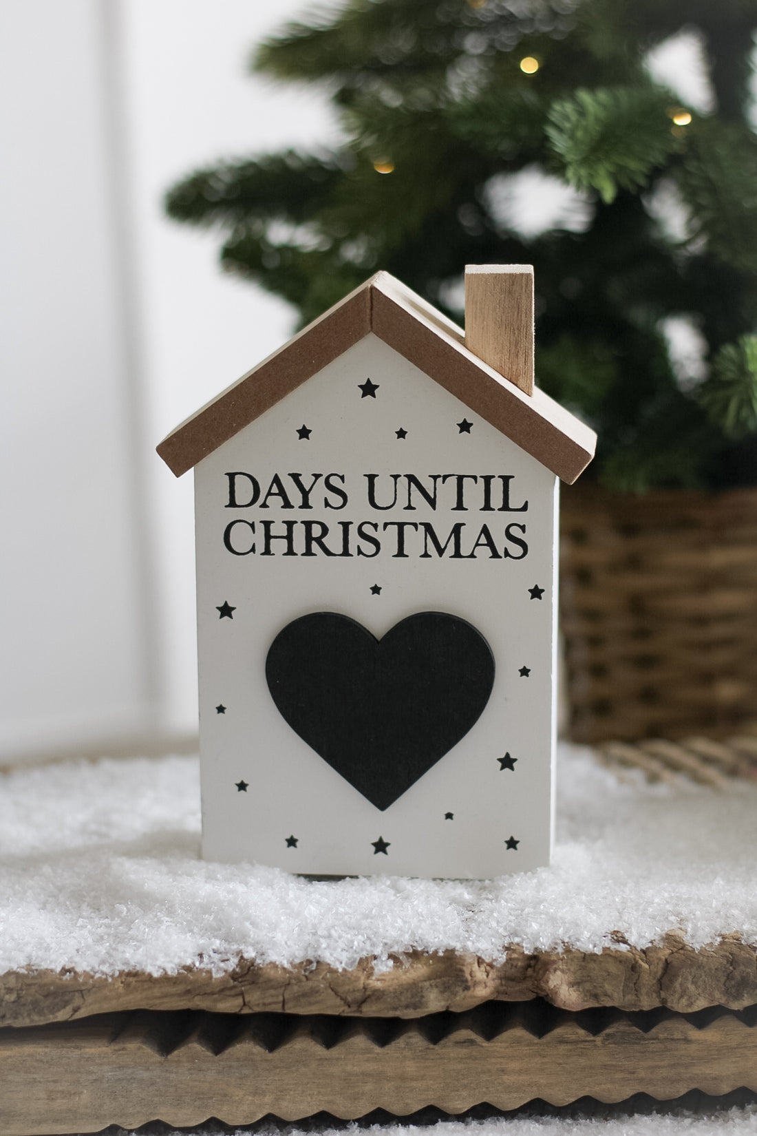 Christmas Countdown Wooden House