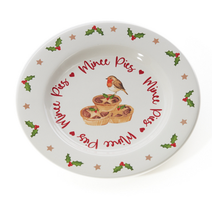 Christmas Robin Mince Pies Plate