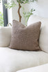 Clarence Taupe Textured Boucle Cushion for home decor