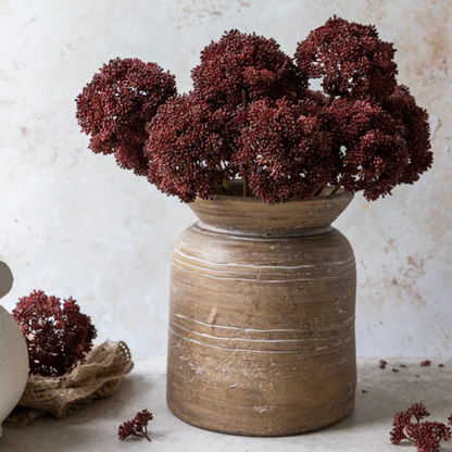 Faux Crimson Seeded Cloud Stem