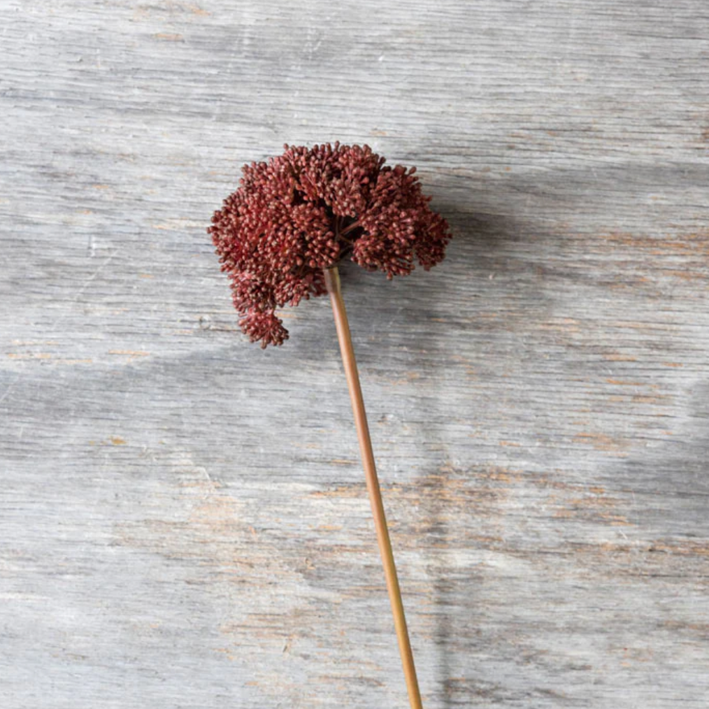 Faux Crimson Seeded Cloud Stem