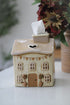 Cream Ceramic Spring Cottage Tissue House