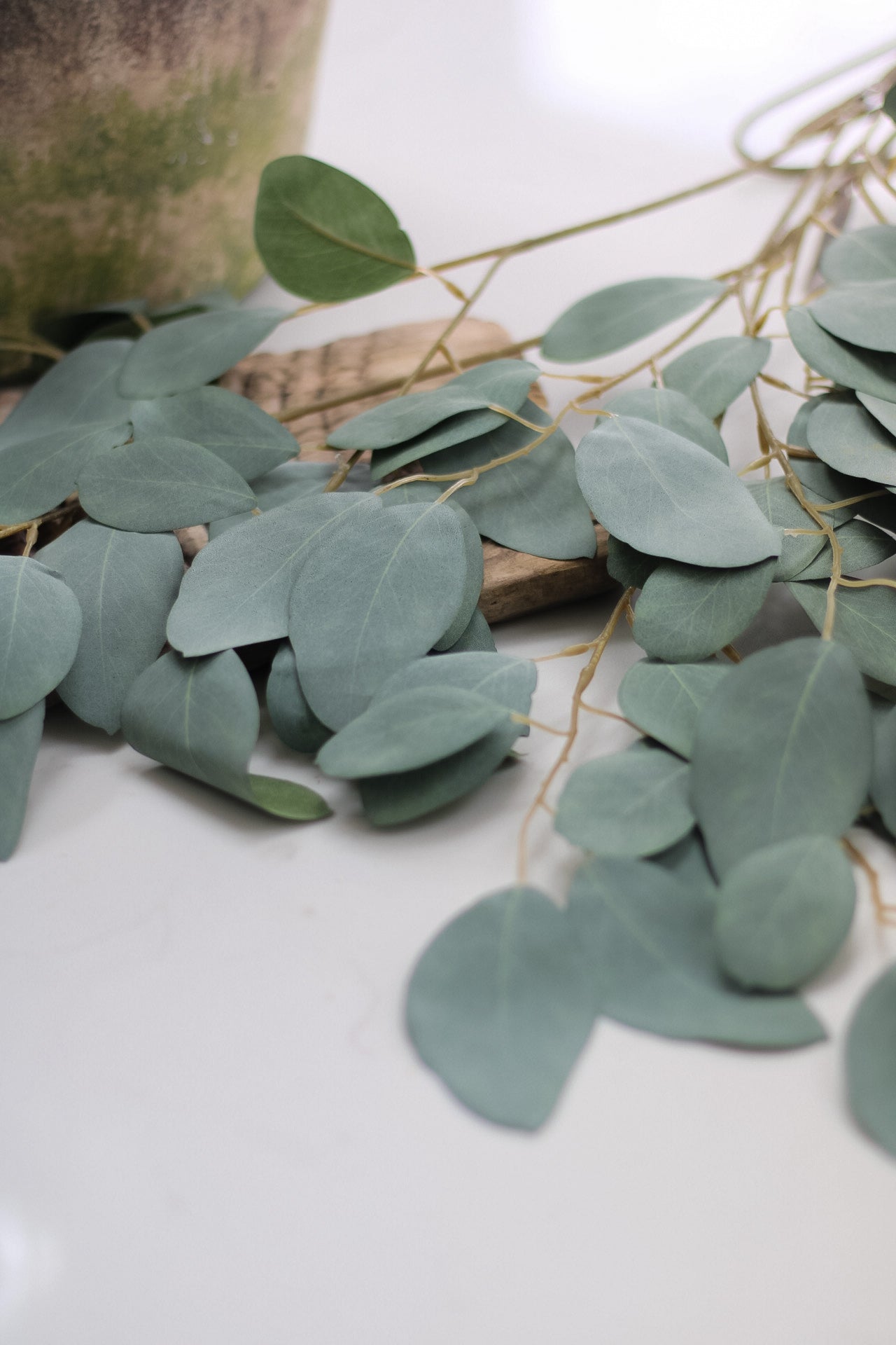 Faux Eucalyptus Populus Spray