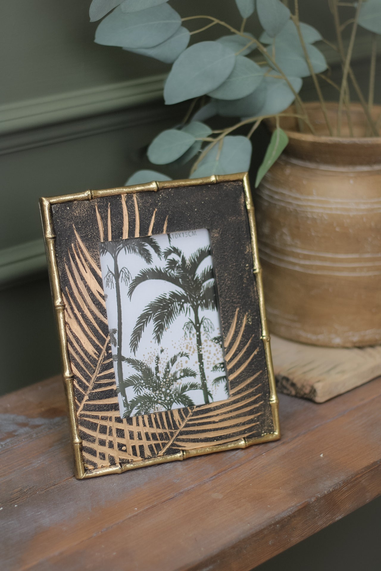 Golden Palm Photo Frame