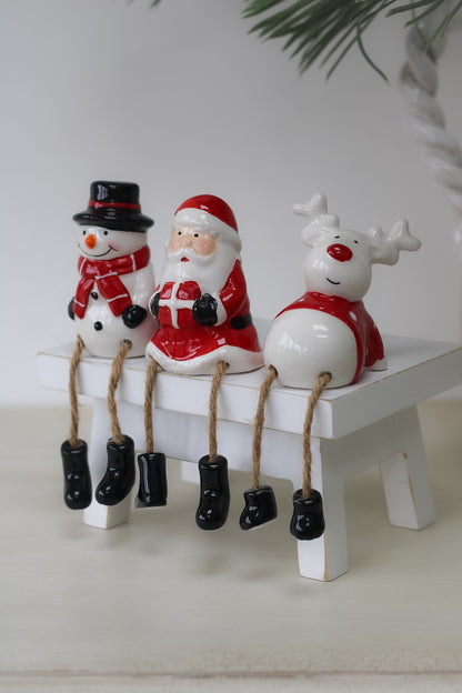 Dangly Legged Santa Ornament for christmas home decor