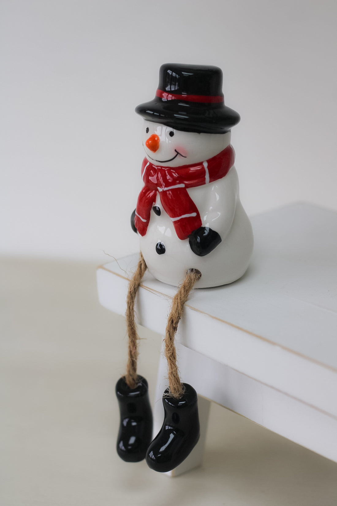 Dangly Legged Snowman Ornament for festive christmas decor