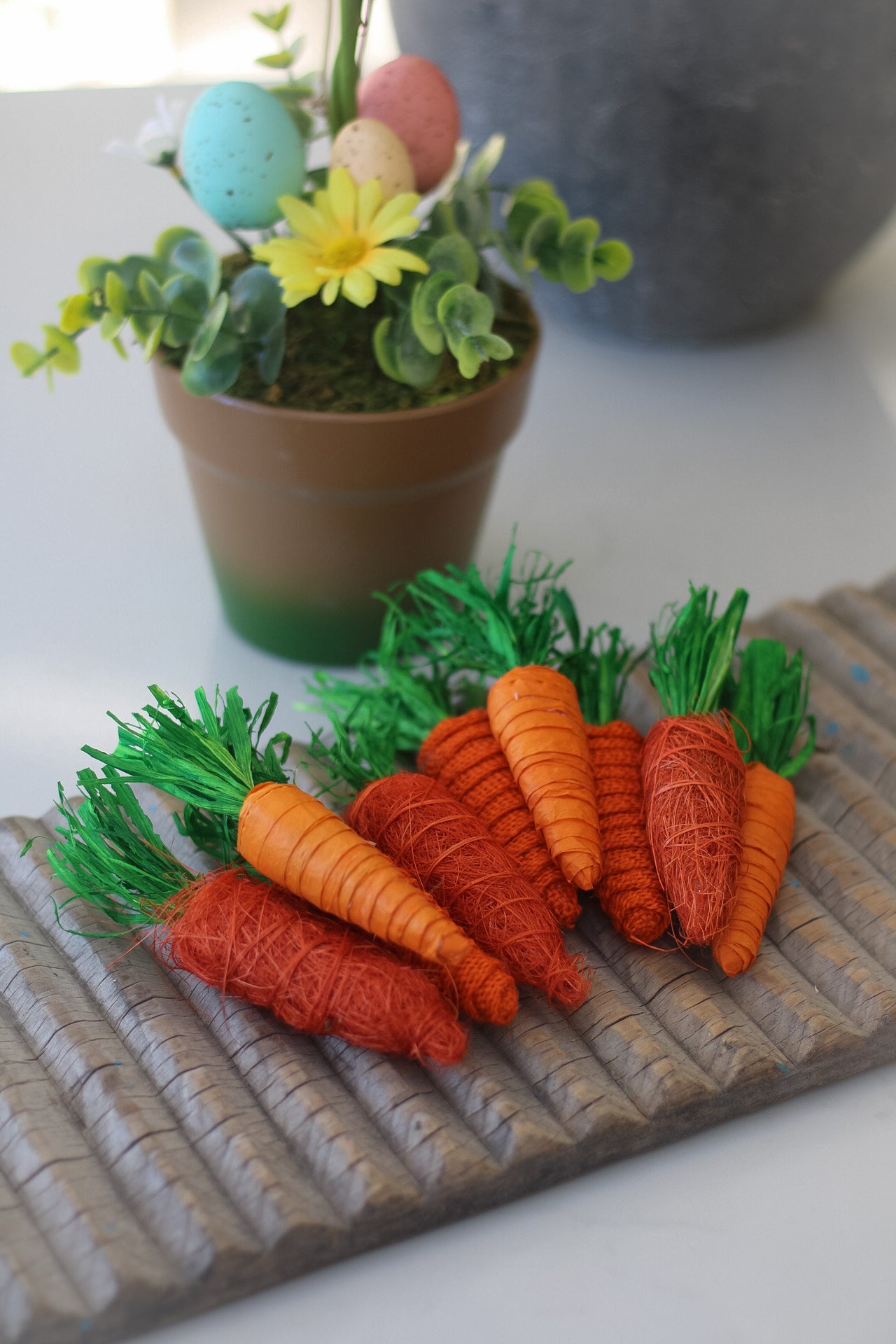 Decorative fabric carrots