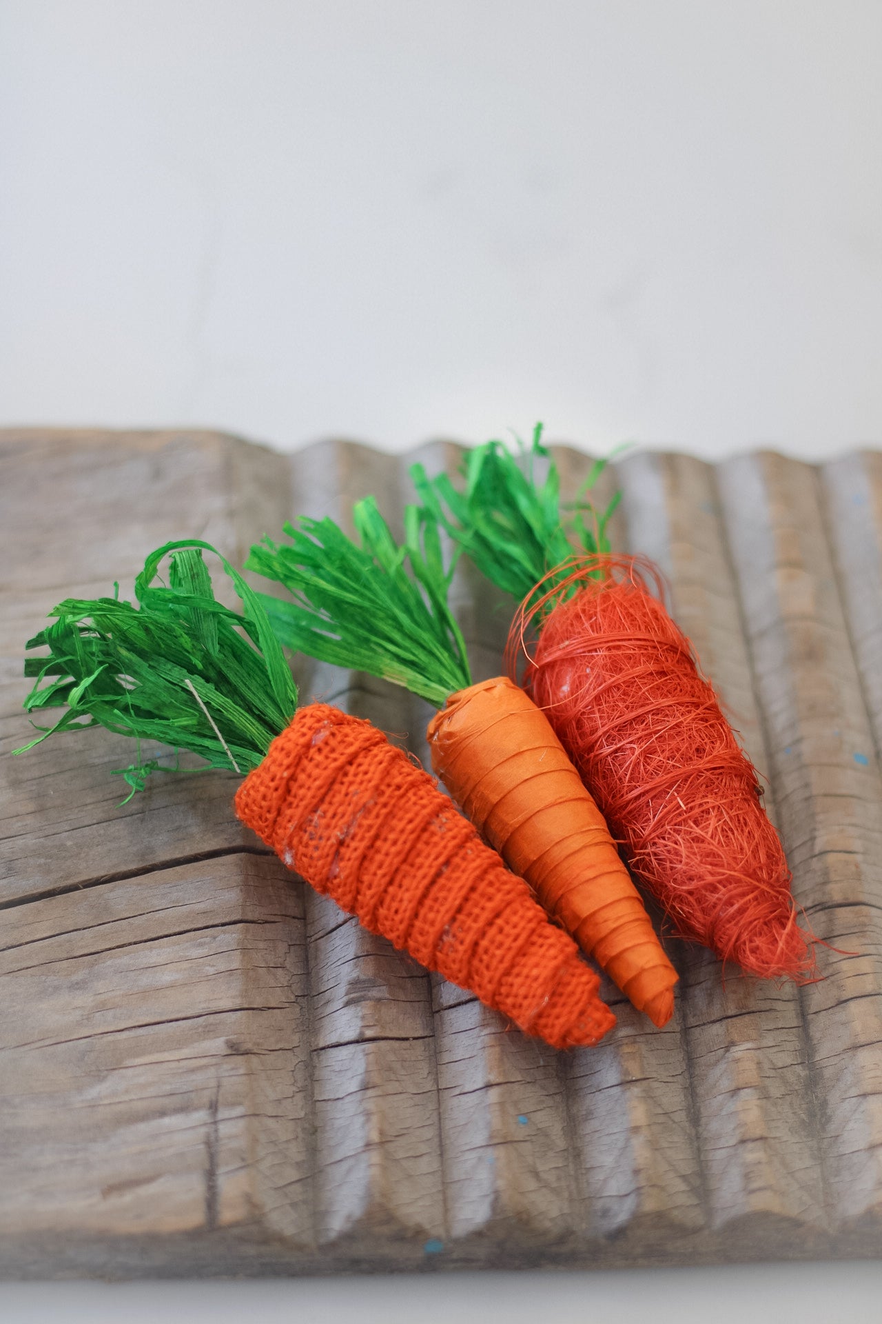 Decorative fabric carrots