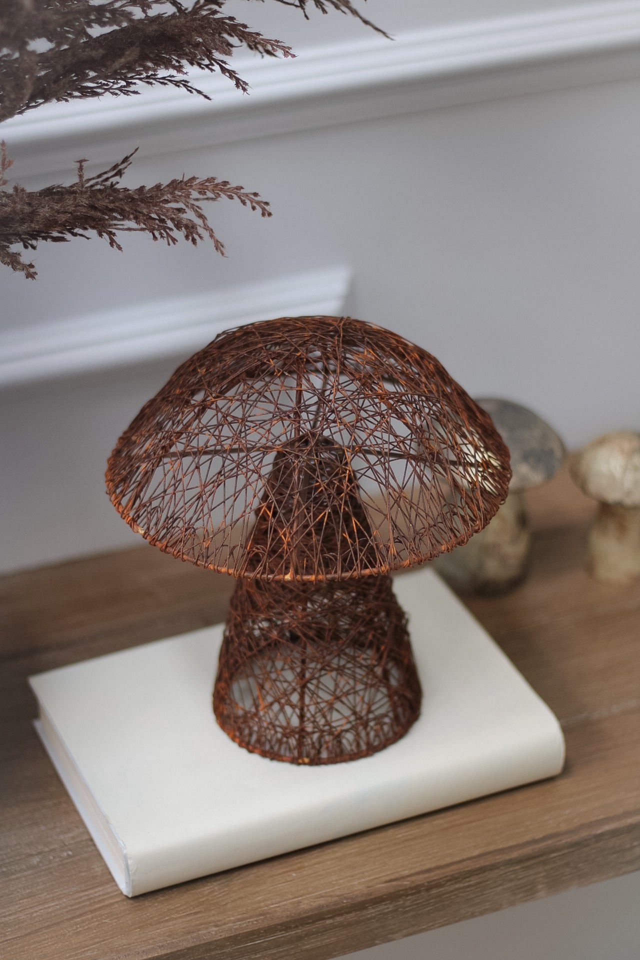 Rustic Decorative Iron Mushroom