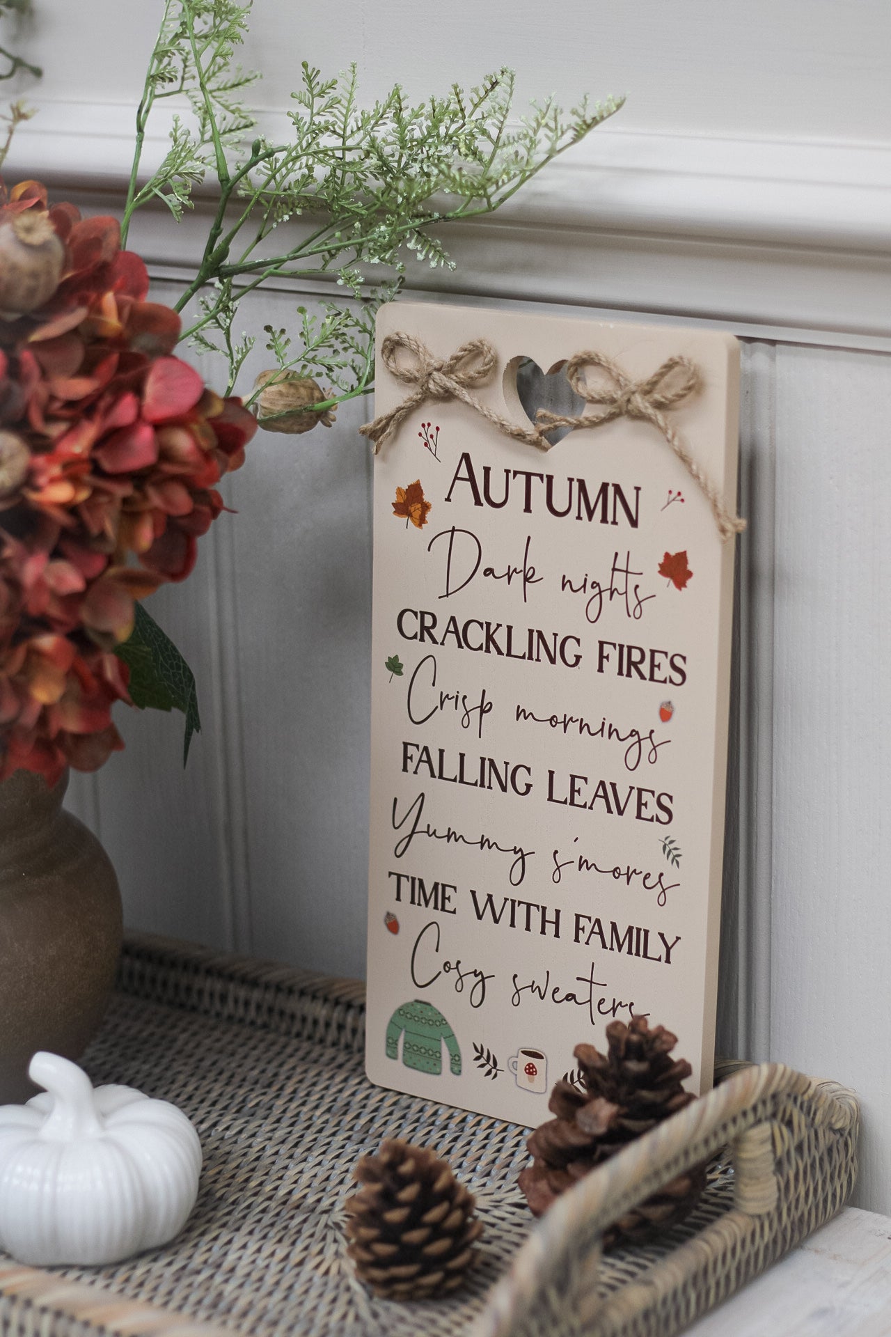 Cosy Autumn Plaque